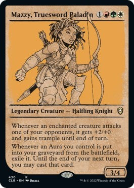 Mazzy Truesword Paladin Showcase (CLB) #430 Rare (Near Mint) Commander Legends: Battle for Baldur's Gate Magic: The Gathering: 2022