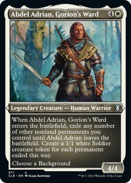 Abdel Adrian Gorions Ward Foil Etched (CLB) #471 Uncommon (Foil Near Mint) Commander Legends: Battle for Baldur's Gate Magic: The Gathering: 2022