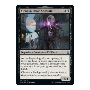 Viconia, Drow Apostate (CLB) #156 Uncommon Commander Legends: Battle for Baldur's Gate Magic: The Gathering: 2022