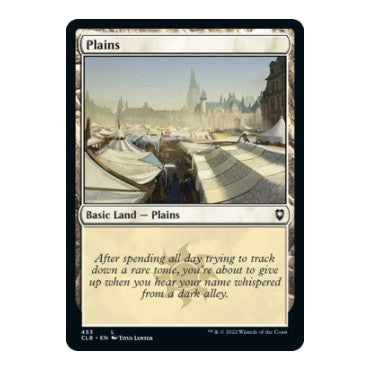 Plains 453 (CLB) #453 Land (Foil Lightly Played) Commander Legends: Battle for Baldur's Gate Magic: The Gathering: 2022