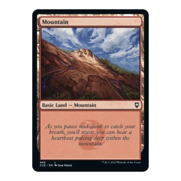 Mountain 466 (CLB) #466 Land (Foil Lightly Played) Commander Legends: Battle for Baldur's Gate Magic: The Gathering: 2022