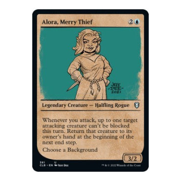 Alora, Merry Thief (Showcase) (CLB) #381 Uncommon (Lightly Played) Commander Legends: Battle for Baldur's Gate Magic: The Gathering: 2022