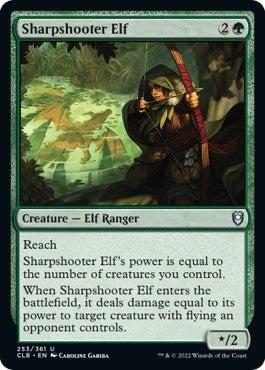 Sharpshooter Elf (CLB) #253 Uncommon Commander Legends: Battle for Baldur's Gate Magic: The Gathering: 2022