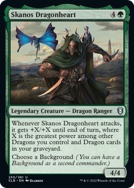 Skanos Dragonheart (CLB) #255 Uncommon (Lightly Played) Commander Legends: Battle for Baldur's Gate Magic: The Gathering: 2022