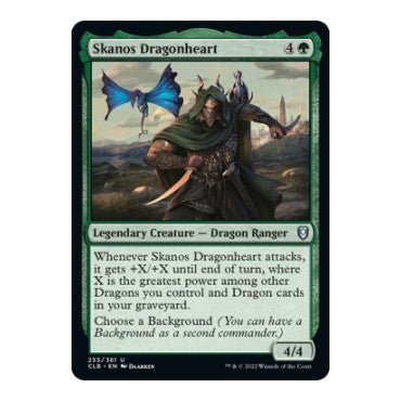 Skanos Dragonheart (CLB) #255 Uncommon Commander Legends: Battle for Baldur's Gate Magic: The Gathering: 2022