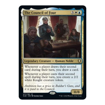 The Council of Four (CLB) #271 Rare (Lightly Played) Commander Legends: Battle for Baldur's Gate Magic: The Gathering: 2022