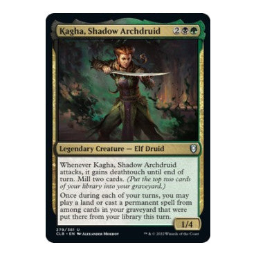 Kagha, Shadow Archdruid (CLB) #279 Uncommon (Lightly Played) Commander Legends: Battle for Baldur's Gate Magic: The Gathering: 2022
