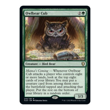 Owlbear Cub (CLB) #246 Rare (Lightly Played) Commander Legends: Battle for Baldur's Gate Magic: The Gathering: 2022