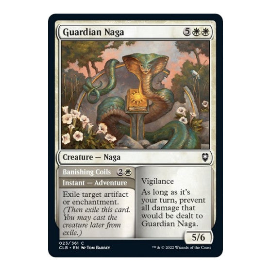 Guardian Naga (CLB) #23 Common (Lightly Played) Commander Legends: Battle for Baldur's Gate Magic: The Gathering: 2022