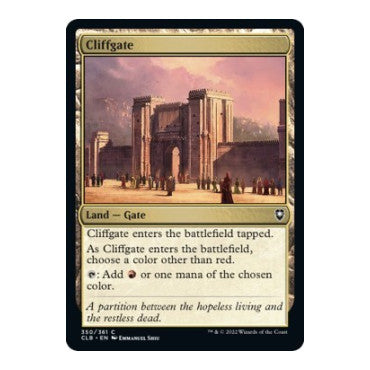 Cliffgate (CLB) #350 Common (Lightly Played) Commander Legends: Battle for Baldur's Gate Magic: The Gathering: 2022