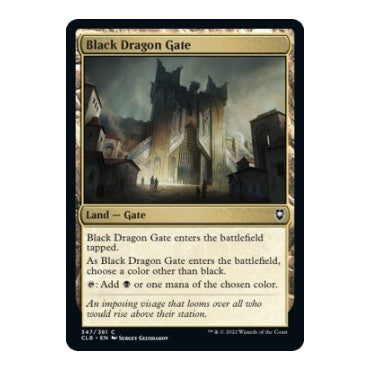 Black Dragon Gate (CLB) #347 Common (Foil Lightly Played) Commander Legends: Battle for Baldur's Gate Magic: The Gathering: 2022