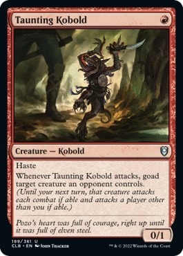 Taunting Kobold (CLB) #199 Uncommon (Lightly Played) Commander Legends: Battle for Baldur's Gate Magic: The Gathering: 2022