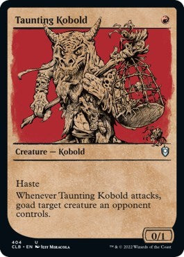 Taunting Kobold Showcase (CLB) #404 Uncommon (Lightly Played) Commander Legends: Battle for Baldur's Gate Magic: The Gathering: 2022