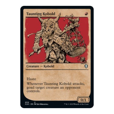 Taunting Kobold Showcase (CLB) #404 Uncommon (Lightly Played) Commander Legends: Battle for Baldur's Gate Magic: The Gathering: 2022