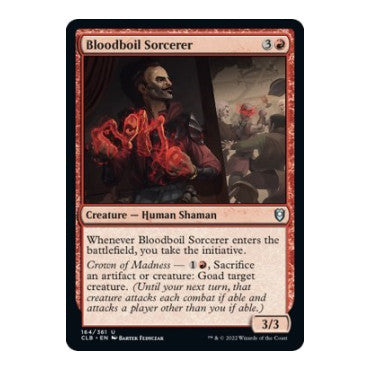 Bloodboil Sorcerer (CLB) #164 Uncommon (Lightly Played) Commander Legends: Battle for Baldur's Gate Magic: The Gathering: 2022