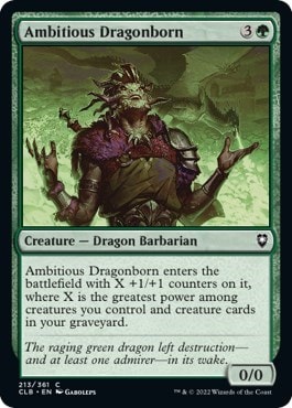 Ambitious Dragonborn (CLB) #213 Common (Lightly Played) Commander Legends: Battle for Baldur's Gate Magic: The Gathering: 2022