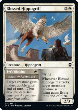 Blessed Hippogriff (CLB) #11 Common (Near Mint) Commander Legends: Battle for Baldur's Gate Magic: The Gathering: 2022