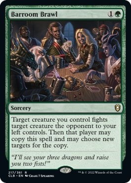 Barroom Brawl (CLB) #217 Rare (Lightly Played) Commander Legends: Battle for Baldur's Gate Magic: The Gathering: 2022