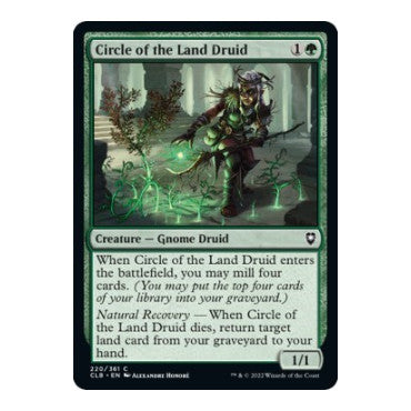 Circle of the Land Druid (CLB) #220 Common (Lightly Played) Commander Legends: Battle for Baldur's Gate Magic: The Gathering: 2022