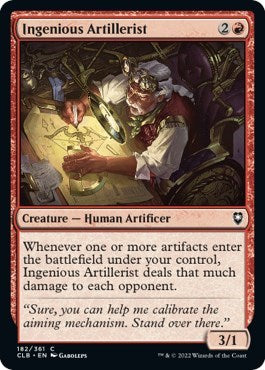 Ingenious Artillerist (CLB) #182 Common (Foil Lightly Played) Commander Legends: Battle for Baldur's Gate Magic: The Gathering: 2022