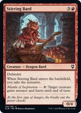 Stirring Bard (CLB) #195 Common (Lightly Played) Commander Legends: Battle for Baldur's Gate Magic: The Gathering: 2022