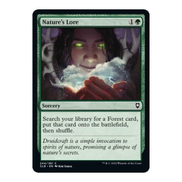 Natures Lore (CLB) #244 Common Commander Legends: Battle for Baldur's Gate Magic: The Gathering: 2022