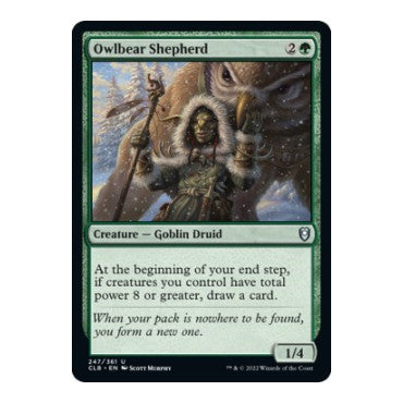 Owlbear Shepherd (CLB) #247 Uncommon (Lightly Played) Commander Legends: Battle for Baldur's Gate Magic: The Gathering: 2022