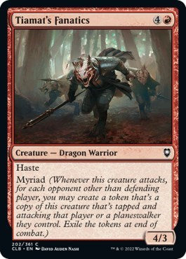 Tiamats Fanatics (CLB) #202 Common (Lightly Played) Commander Legends: Battle for Baldur's Gate Magic: The Gathering: 2022