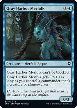 Gray Harbor Merfolk (CLB) #75 Common Commander Legends: Battle for Baldur's Gate Magic: The Gathering: 2022