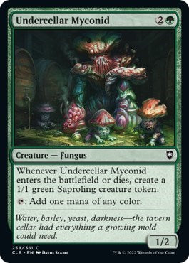 Undercellar Myconid (CLB) #259 Common Commander Legends: Battle for Baldur's Gate Magic: The Gathering: 2022