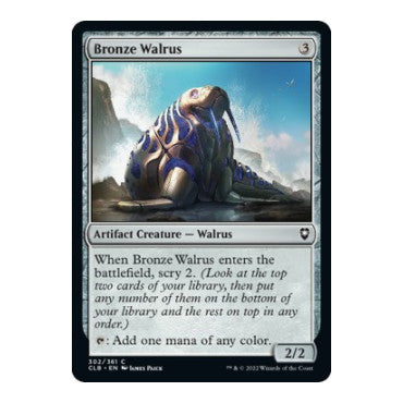 Bronze Walrus (CLB) #302 Common Commander Legends: Battle for Baldur's Gate Magic: The Gathering: 2022