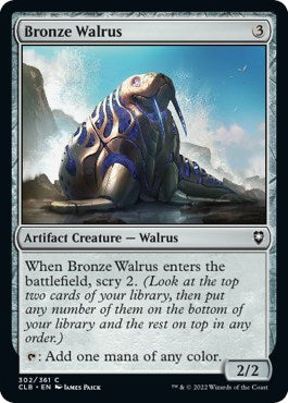 Bronze Walrus (CLB) #302 Common Commander Legends: Battle for Baldur's Gate Magic: The Gathering: 2022