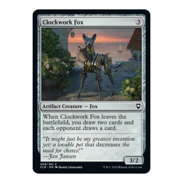 Clockwork Fox (CLB) #308 Common Commander Legends: Battle for Baldur's Gate Magic: The Gathering: 2022
