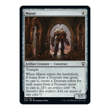 Marut (CLB) #322 Common Commander Legends: Battle for Baldur's Gate Magic: The Gathering: 2022