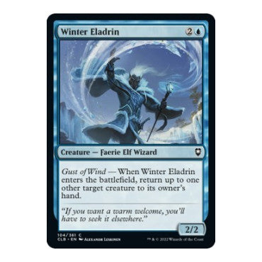 Winter Eladrin (CLB) #104 Common Commander Legends: Battle for Baldur's Gate Magic: The Gathering: 2022