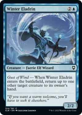 Winter Eladrin (CLB) #104 Common (Near Mint) Commander Legends: Battle for Baldur's Gate Magic: The Gathering: 2022