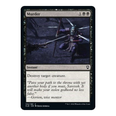 Murder (CLB) #134 Common Commander Legends: Battle for Baldur's Gate Magic: The Gathering: 2022