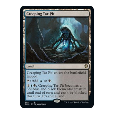 Creeping Tar Pit (CLB) #888 Rare (Lightly Played) Commander Legends: Battle for Baldur's Gate Magic: The Gathering: 2022