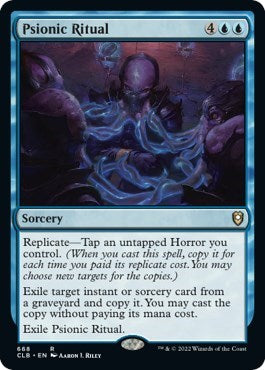 Psionic Ritual (CLB) #668 Rare Commander Legends: Battle for Baldur's Gate Magic: The Gathering: 2022