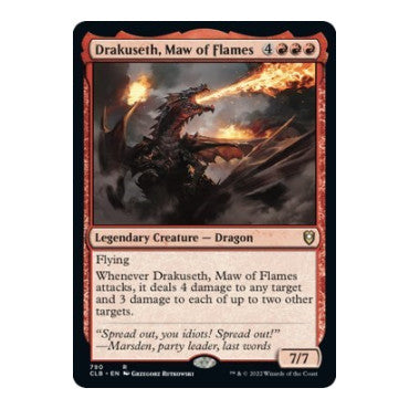 Drakuseth, Maw of Flames (CLB) #790 Rare (Lightly Played) Commander Legends: Battle for Baldur's Gate Magic: The Gathering: 2022