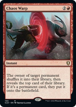 Chaos Warp (CLB) #785 Rare Commander Legends: Battle for Baldur's Gate Magic: The Gathering: 2022