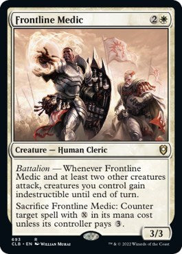 Frontline Medic (CLB) #693 Rare (Lightly Played) Commander Legends: Battle for Baldur's Gate Magic: The Gathering: 2022