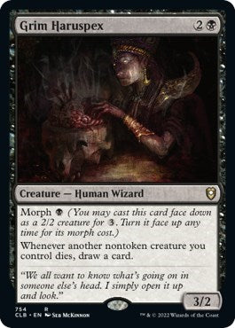 Grim Haruspex (CLB) #754 Rare (Lightly Played) Commander Legends: Battle for Baldur's Gate Magic: The Gathering: 2022