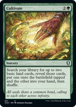 Cultivate (CLB) #821 Uncommon (Lightly Played) Commander Legends: Battle for Baldur's Gate Magic: The Gathering: 2022