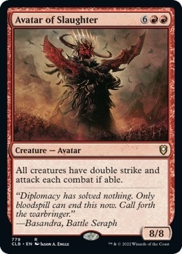 Avatar of Slaughter (CLB) #779 Rare (Lightly Played) Commander Legends: Battle for Baldur's Gate Magic: The Gathering: 2022