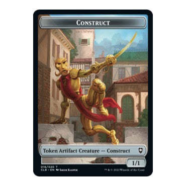 Construct Token (CLB) #16 T (Moderately Played) Commander Legends: Battle for Baldur's Gate Magic: The Gathering: 2022