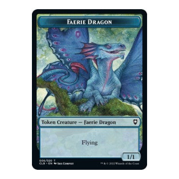Faerie Dragon Token (CLB) #6 T (Moderately Played) Commander Legends: Battle for Baldur's Gate Magic: The Gathering: 2022