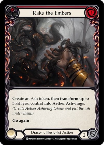 Rake the Embers Red (UPR) #UPR033 Common (Lightly Played) Uprising Flesh and Blood TCG: 2022