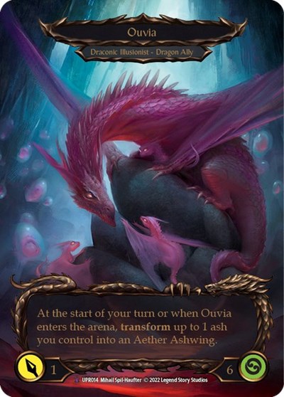 Invoke Ouvia Ouvia Marvel (UPR) #UPR014 Marvel (Cold Foil Near Mint) Uprising Flesh and Blood TCG: 2022