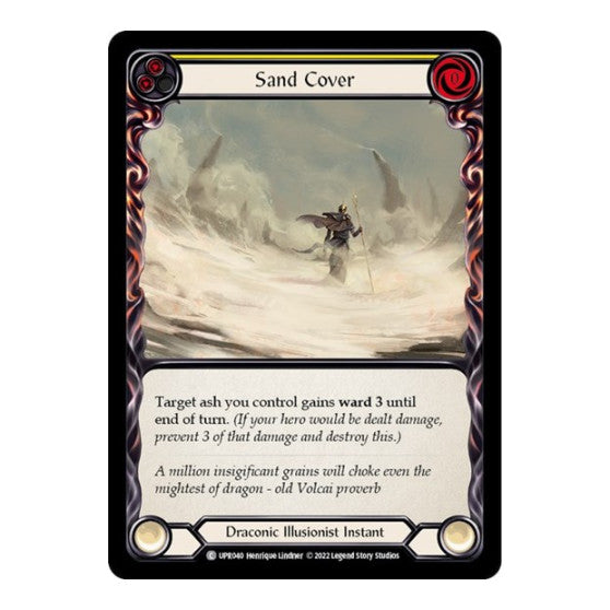 Sand Cover (Yellow) (UPR) #UPR040 Common (Lightly Played) Uprising Flesh and Blood TCG: 2022